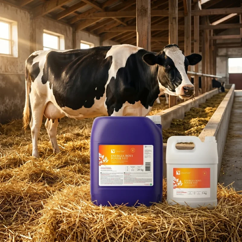Vaca in ferma cu suplimente energetice vaci de lapte energia bovi pover vet